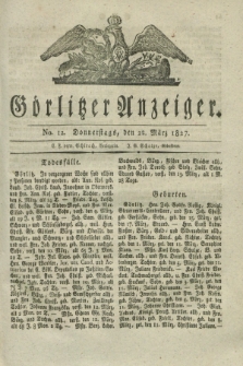 Görlitzer Anzeiger. 1827, No. 12 (22 März)