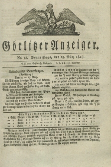 Görlitzer Anzeiger. 1827, No. 13 (29 März) + dod.