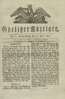 Görlitzer Anzeiger. 1827, No. 16 (19 April)
