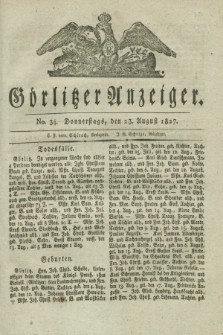 Görlitzer Anzeiger. 1827, No. 34 (23 August) + dod.