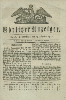 Görlitzer Anzeiger. 1827, No. 43 (25 Oktober) + dod.