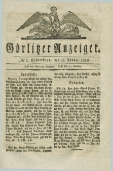 Görlitzer Anzeiger. 1829, № 5 (29 Januar) + dod.
