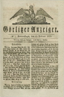Görlitzer Anzeiger. 1829, № 7 (12 Februar) + dod.