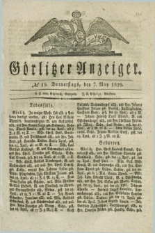 Görlitzer Anzeiger. 1829, № 19 (7 May) + dod.