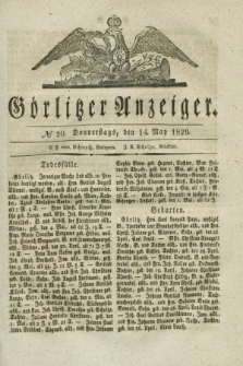 Görlitzer Anzeiger. 1829, № 20 (14 May)