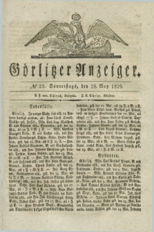 Görlitzer Anzeiger. 1829, № 22 (28 May) + dod.