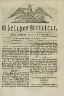 Görlitzer Anzeiger. 1829, № 33 (13 August)