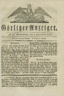 Görlitzer Anzeiger. 1829, № 36 (3 September) + dod.