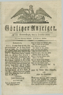 Görlitzer Anzeiger. 1829, № 40 (1 October) + dod.