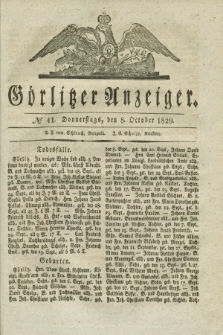 Görlitzer Anzeiger. 1829, № 41 (8 October) + dod.