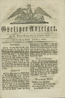 Görlitzer Anzeiger. 1829, № 42 (15 October) + dod.