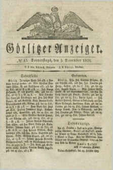 Görlitzer Anzeiger. 1829, № 45 (5 November)