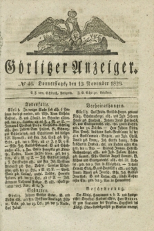 Görlitzer Anzeiger. 1829, № 46 (12 November) + dod.