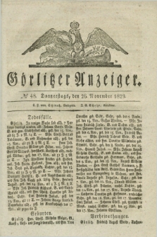 Görlitzer Anzeiger. 1829, № 48 (26 November) + dod.