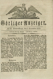 Görlitzer Anzeiger. 1829, № 49 (3 December)