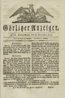 Görlitzer Anzeiger. 1829, № 51 (17 December)