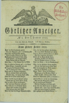 Görlitzer Anzeiger. 1831, № 1 (1 Januar) + dod.