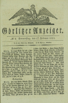 Görlitzer Anzeiger. 1831, № 8 (17 Februar)