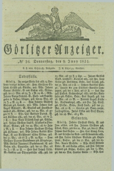 Görlitzer Anzeiger. 1831, № 24 (9 Juny) + dod.