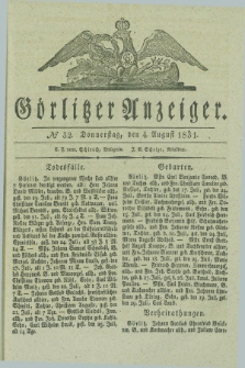 Görlitzer Anzeiger. 1831, № 32 (4 August) + dod.