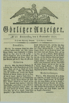 Görlitzer Anzeiger. 1831, № 37 (8 September) + dod.