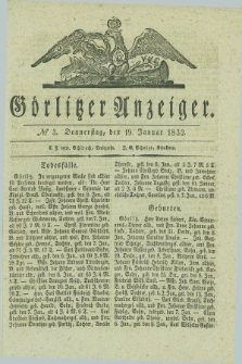 Görlitzer Anzeiger. 1832, № 3 (19 Januar) + dod.