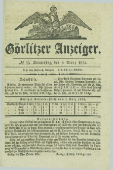 Görlitzer Anzeiger. 1832, № 10 (8 März) + dod.
