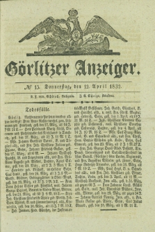 Görlitzer Anzeiger. 1832, № 15 (12 April)