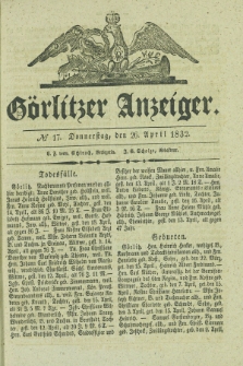 Görlitzer Anzeiger. 1832, № 17 (26 April)