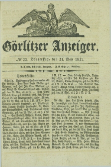 Görlitzer Anzeiger. 1832, № 22 (31 May) + dod.