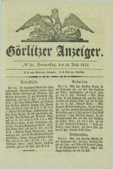 Görlitzer Anzeiger. 1832, № 30 (26 July) + dod.