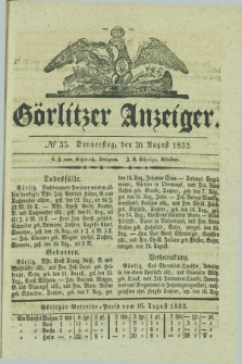 Görlitzer Anzeiger. 1832, № 35 (30 August) + dod.