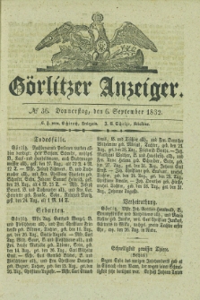 Görlitzer Anzeiger. 1832, № 36 (6 September)