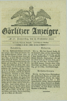 Görlitzer Anzeiger. 1832, № 37 (13 September) + dod.