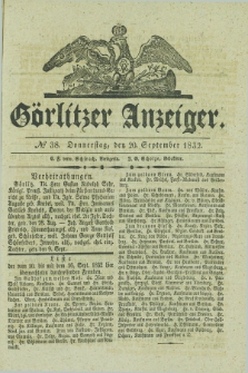 Görlitzer Anzeiger. 1832, № 38 (20 September) + dod.