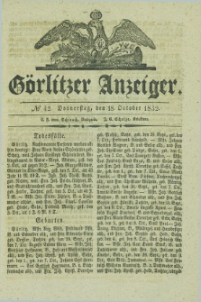 Görlitzer Anzeiger. 1832, № 42 (18 October) + dod.