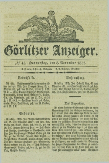 Görlitzer Anzeiger. 1832, № 45 (8 November) + dod.