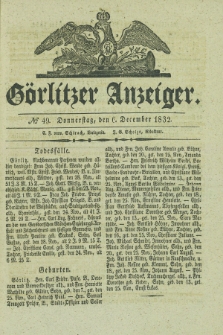 Görlitzer Anzeiger. 1832, № 49 (6 December)
