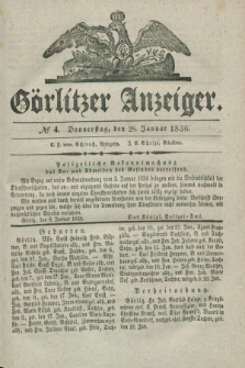 Görlitzer Anzeiger. 1836, № 4 (28 Januar)