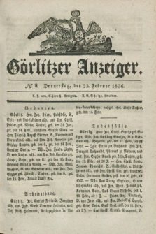 Görlitzer Anzeiger. 1836, № 8 (25 Februar)