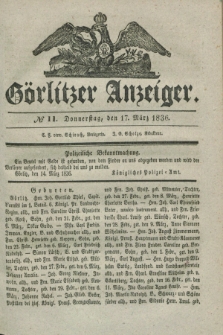 Görlitzer Anzeiger. 1836, № 11 (17 März)