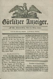 Görlitzer Anzeiger. 1836, № 12 (24 März)