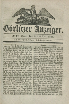 Görlitzer Anzeiger. 1836, № 17 (28 April)