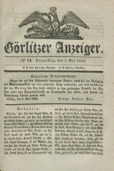 Görlitzer Anzeiger. 1836, № 18 (5 Mai)