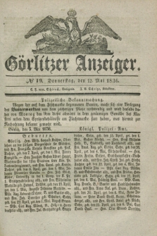Görlitzer Anzeiger. 1836, № 19 (12 Mai) + dod.