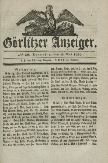 Görlitzer Anzeiger. 1836, № 20 (19 Mai) + dod.