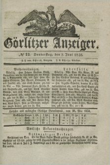 Görlitzer Anzeiger. 1836, № 22 (2 Juni) + dod.