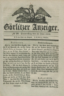 Görlitzer Anzeiger. 1836, № 26 (30 Juni)