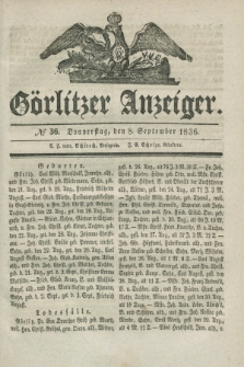 Görlitzer Anzeiger. 1836, № 36 (8 September)