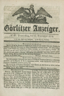 Görlitzer Anzeiger. 1836, № 37 (15 September) + dod.